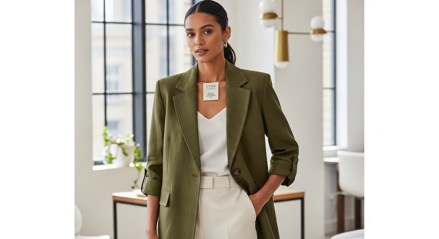 Contemporary Linen Blazer