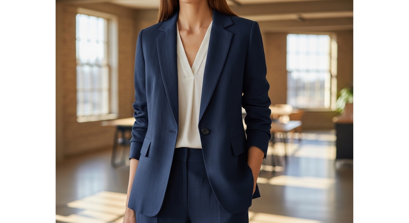 Modern Linen Blazer